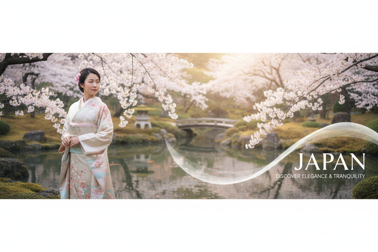 Japan Banner - Kimono